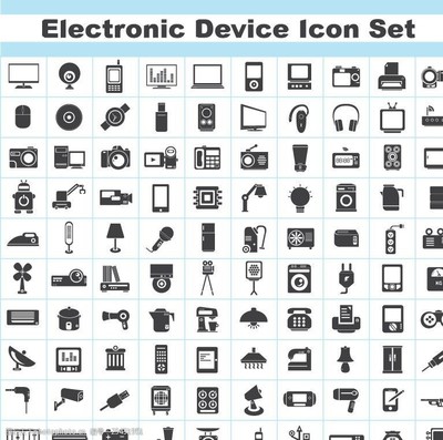 電氣產品圖標圖片素材 全面解析電子產品視覺設計